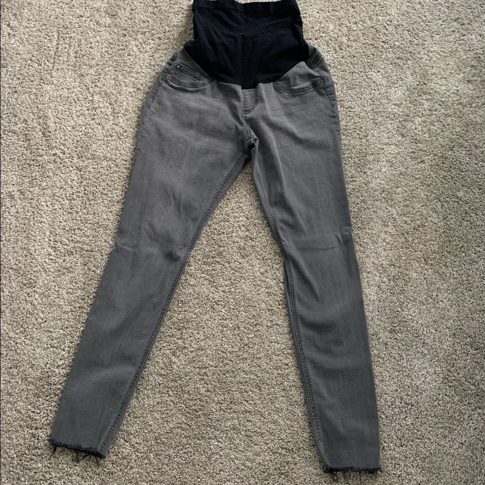 INDIGO BLUE SECRET FIT BELLY STRETCH ANKLE MATERNITY JEGGINGS